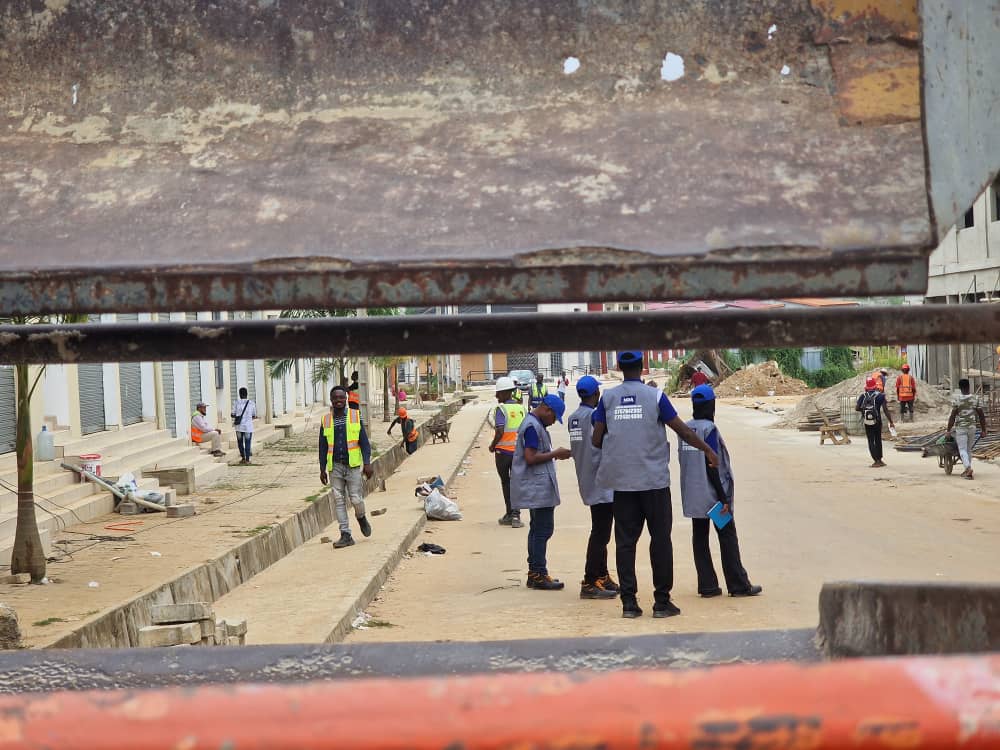 Photo de travaux VRD sur le terrain